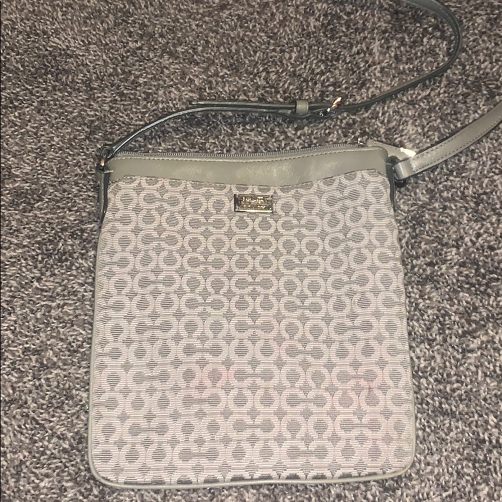 Gray Coach crossbody bag